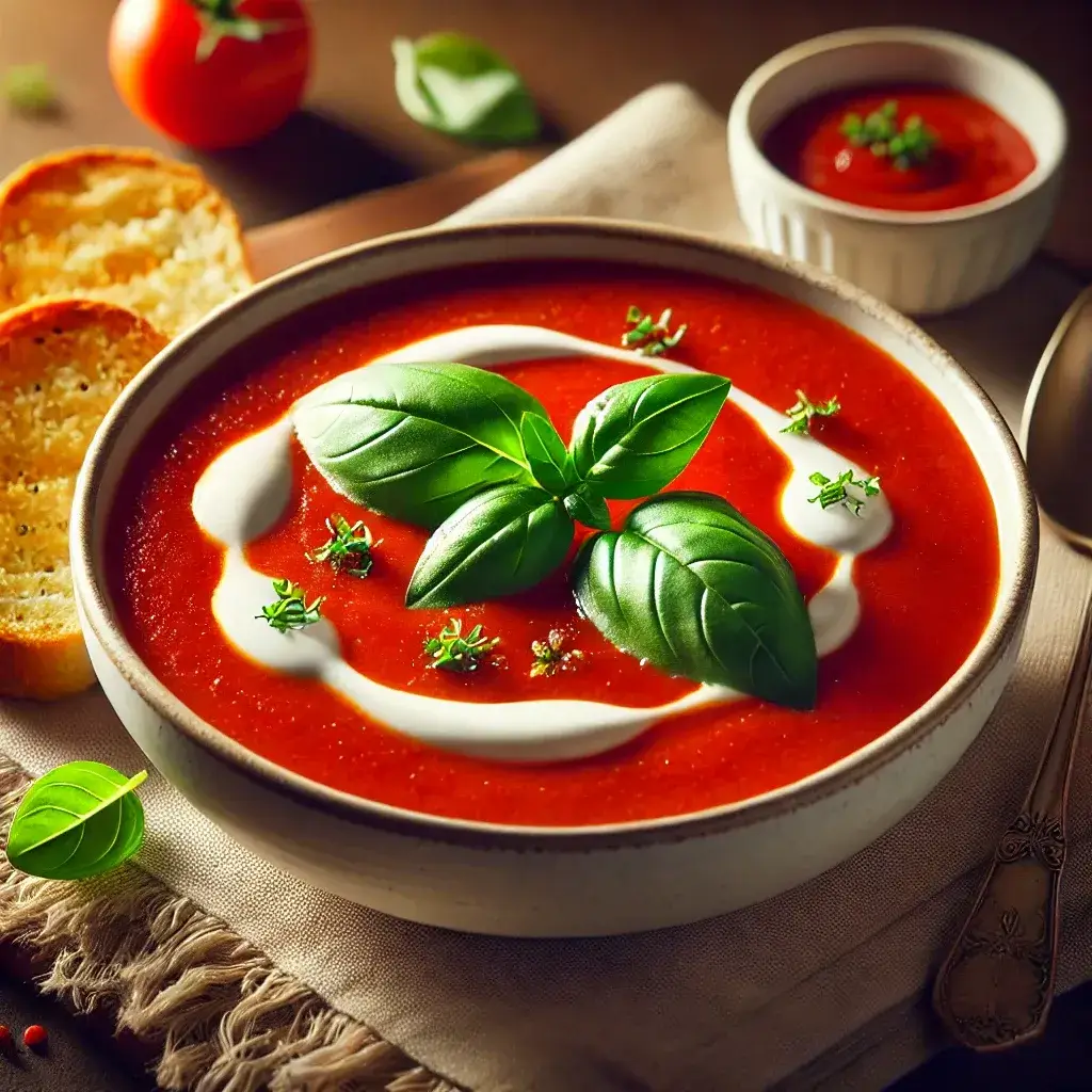 Tomato Basil Soup - Easy Menu CMS Demo